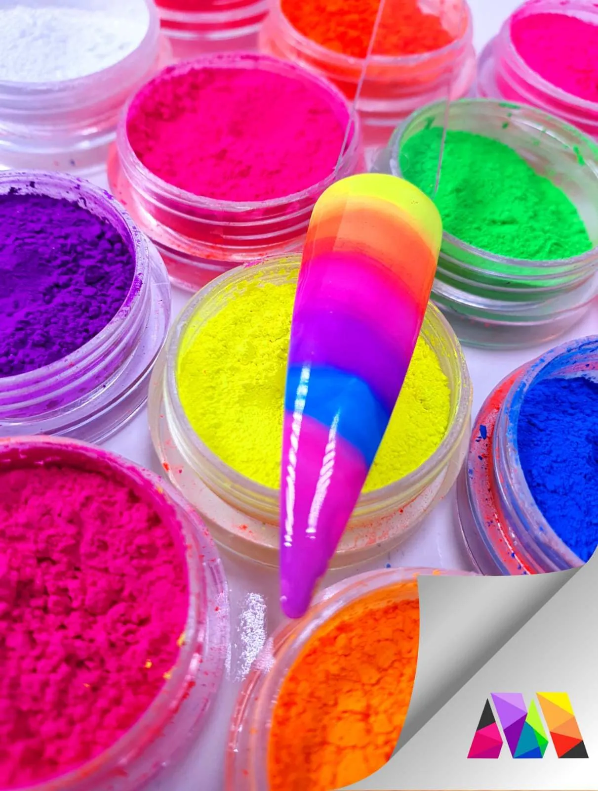 12 Color Fluorescent Nail Art Neon Pigment