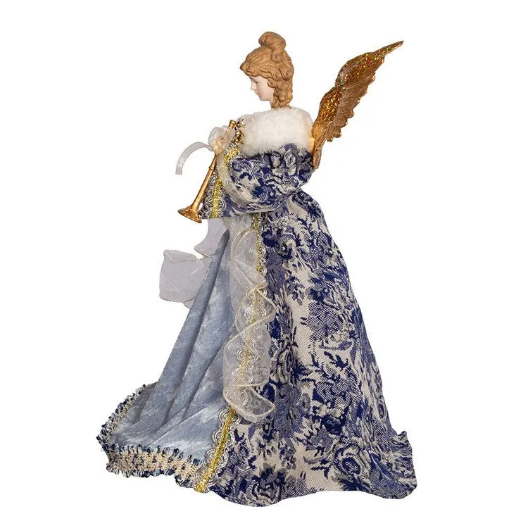 17" Indigo Blue Angel Tree Topper