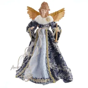 17" Indigo Blue Angel Tree Topper