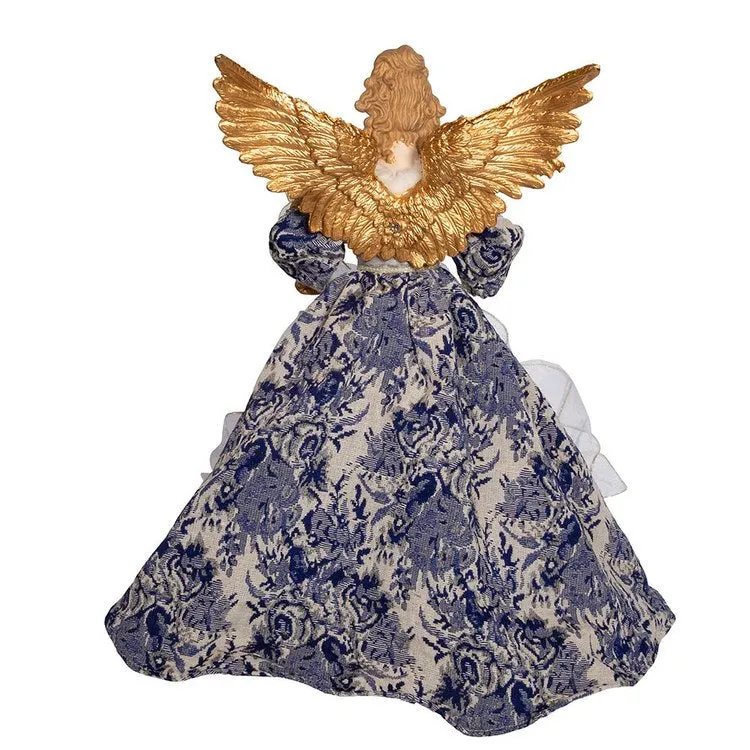 17" Indigo Blue Angel Tree Topper