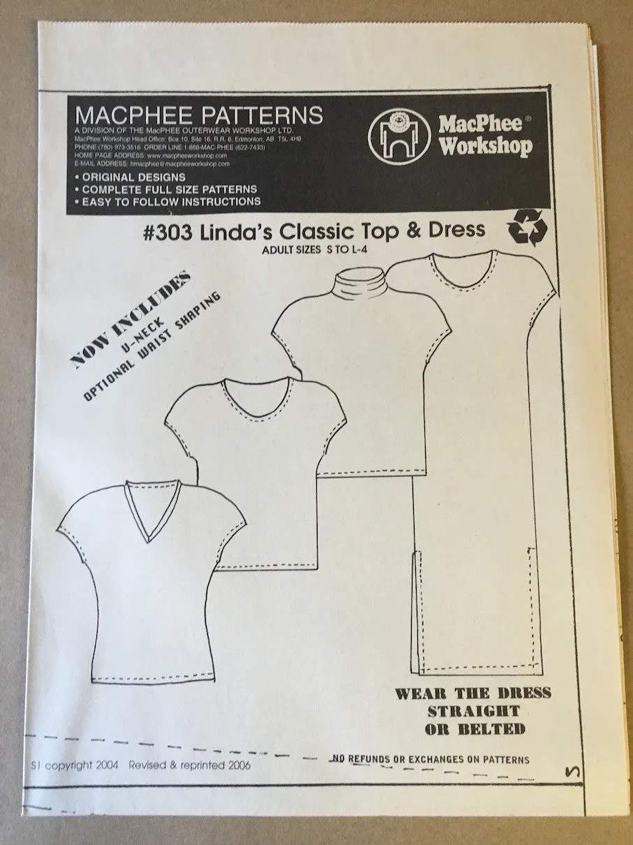 #303 CLASSIC TOP & DRESS