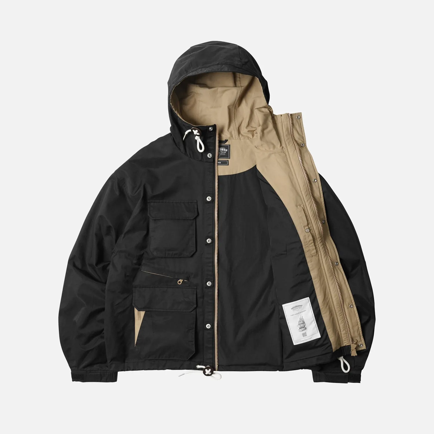 60/40 MOUNTAIN PARKA COAT - BLACK