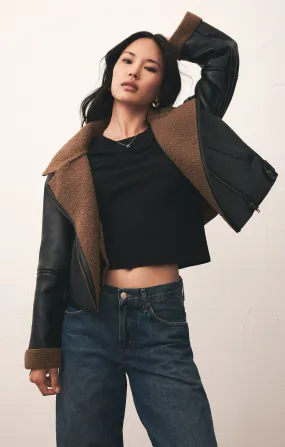 Ace Faux Leather Moto Jacket