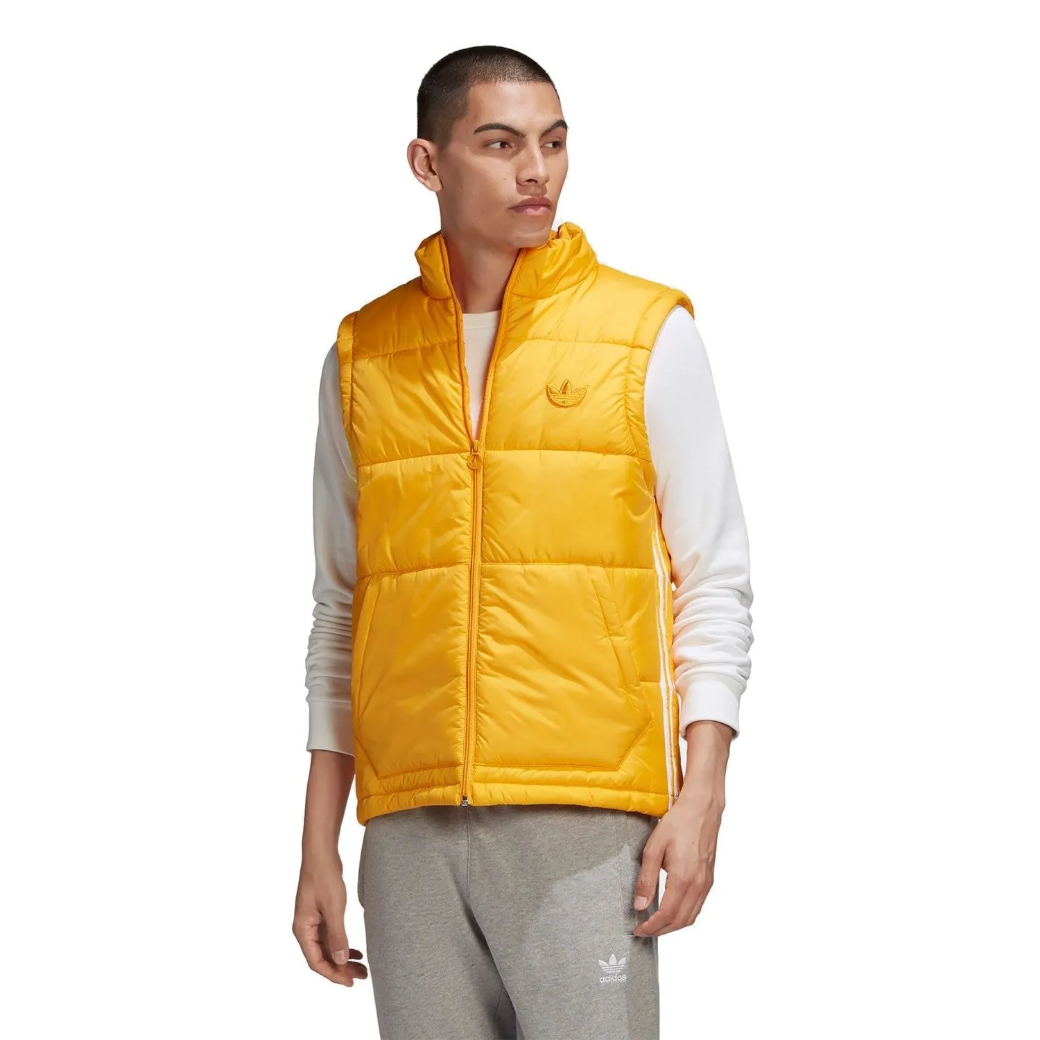 adidas Originals Padded Puffer Gilet - Gold Yellow