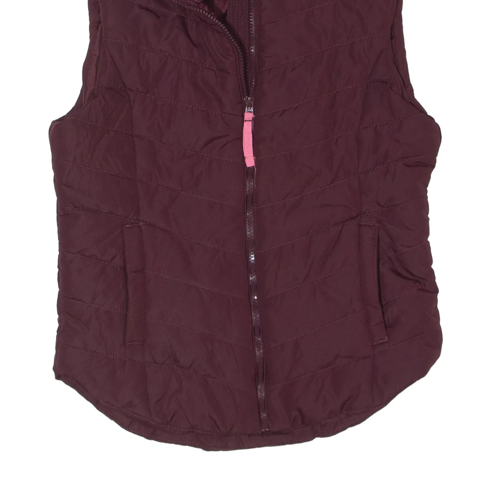 AEROPOSTALE Puffer Gilet Maroon Womens M