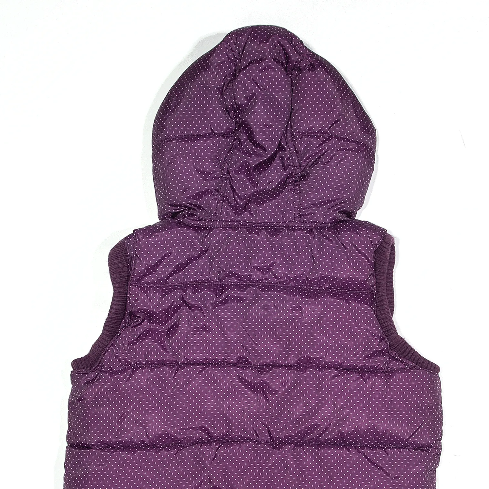 ANIMAL Gilet Purple Spotted Puffer Womens M