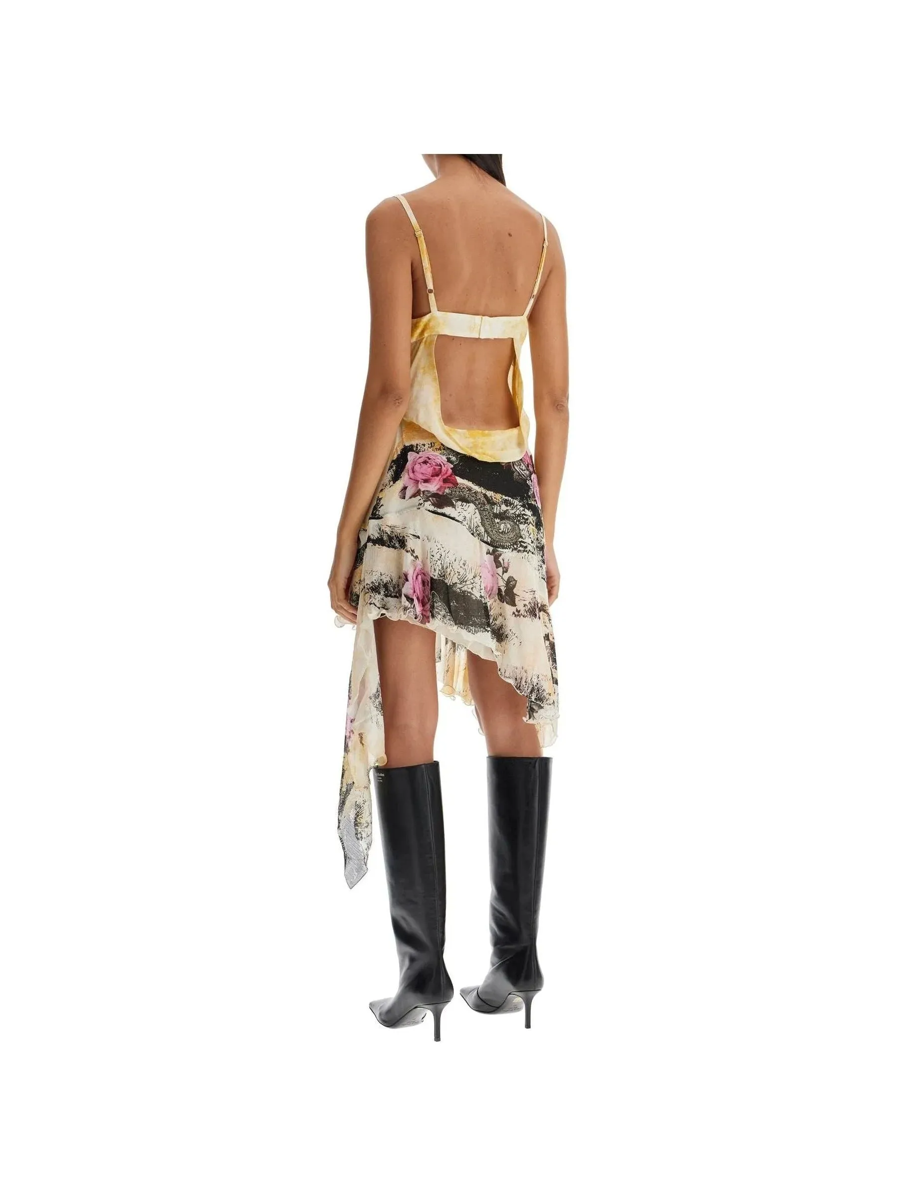 Asymmetric Crinkled Dress