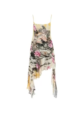 Asymmetric Crinkled Dress