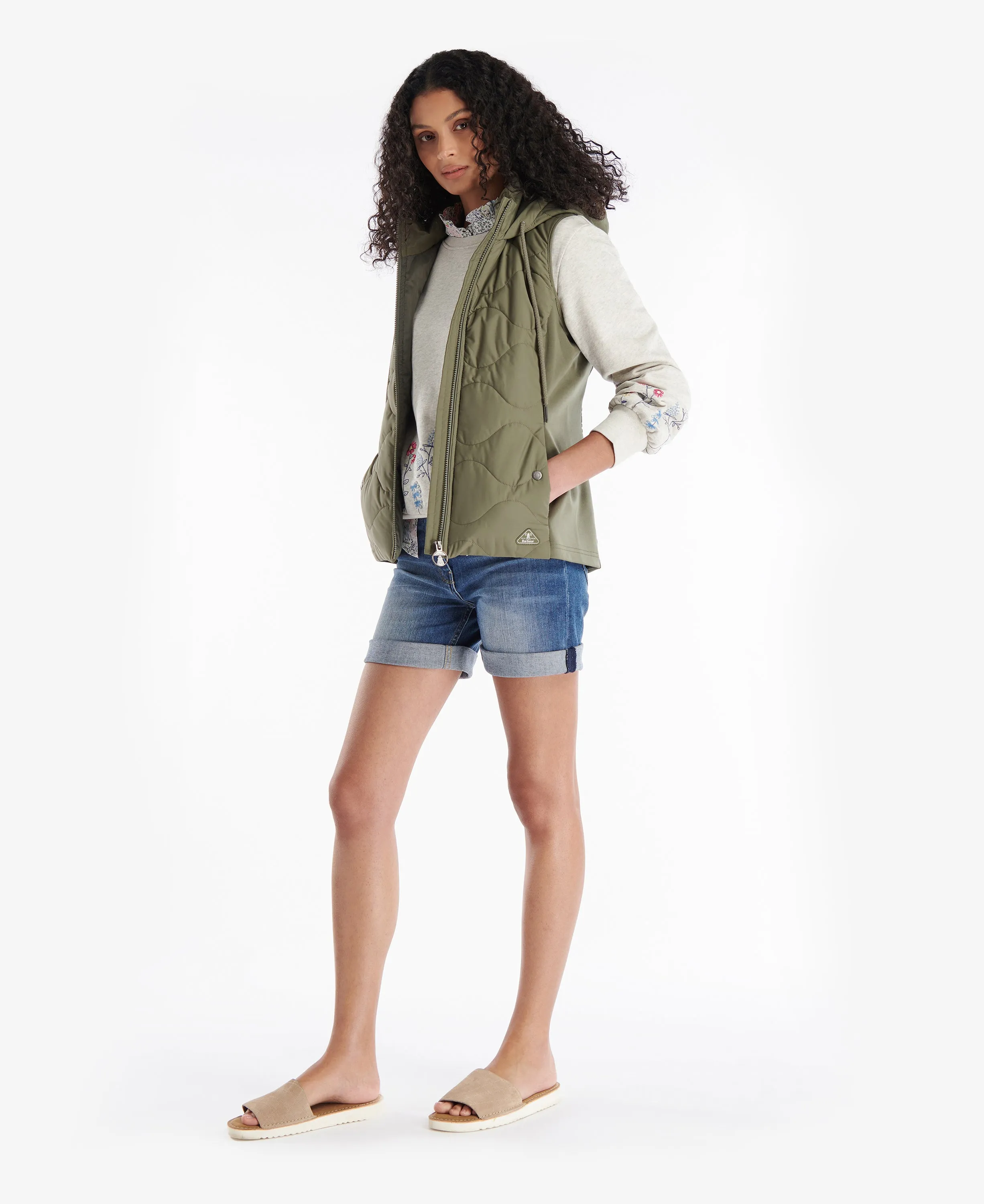 Barbour Thrift Gilet Quilted Sweat