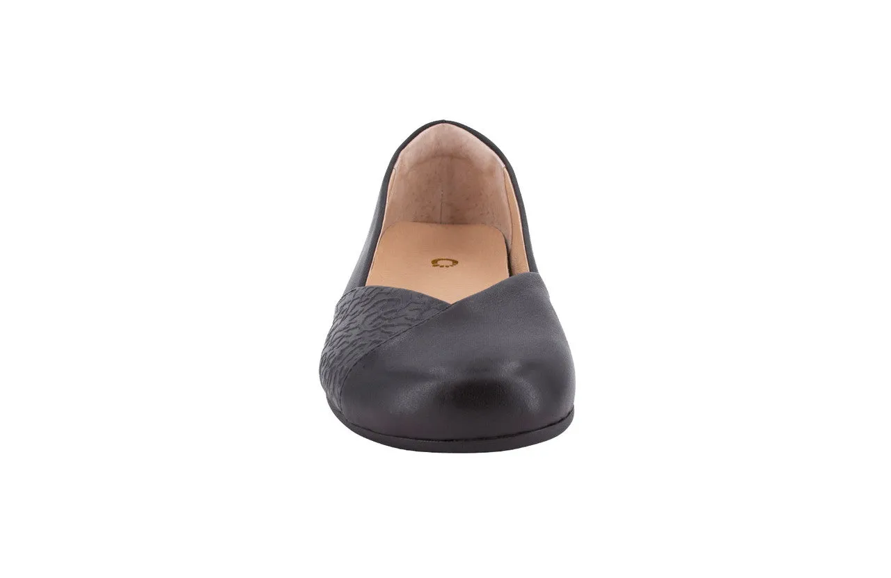 Barefoot Shoes - Xero - PHOENIX: Leather Dress Flat - WOMEN - Black