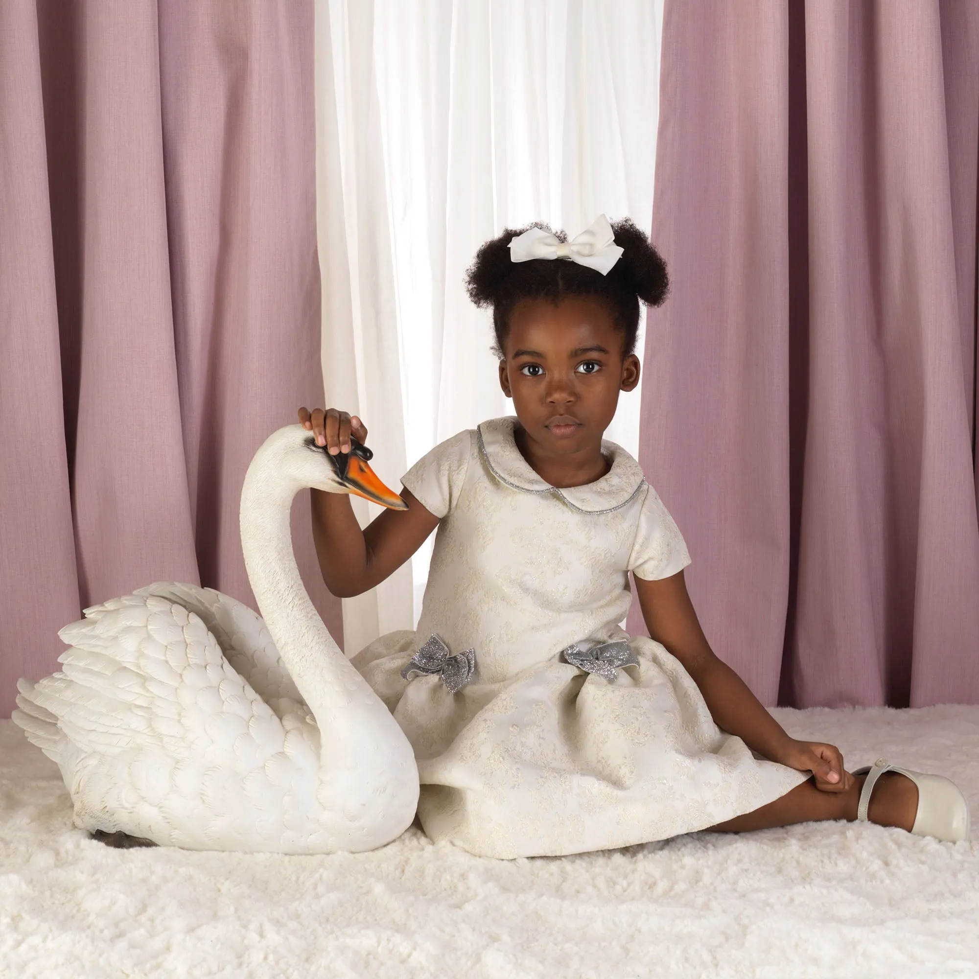Bow Damask Dress