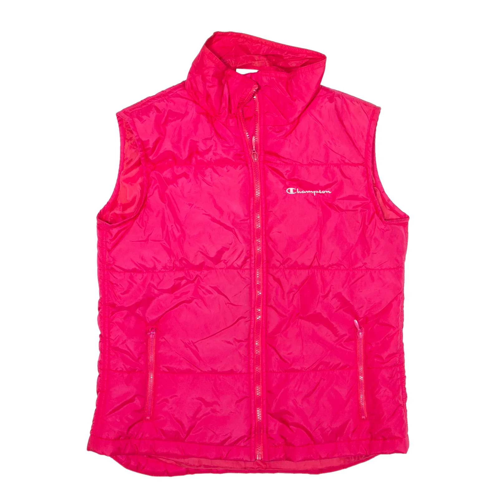 CHAMPION Insulated Puffer Gilet Pink Nylon Womens UK 12