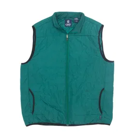 CHAPS Insulated Puffer Gilet Green 90s Mens L