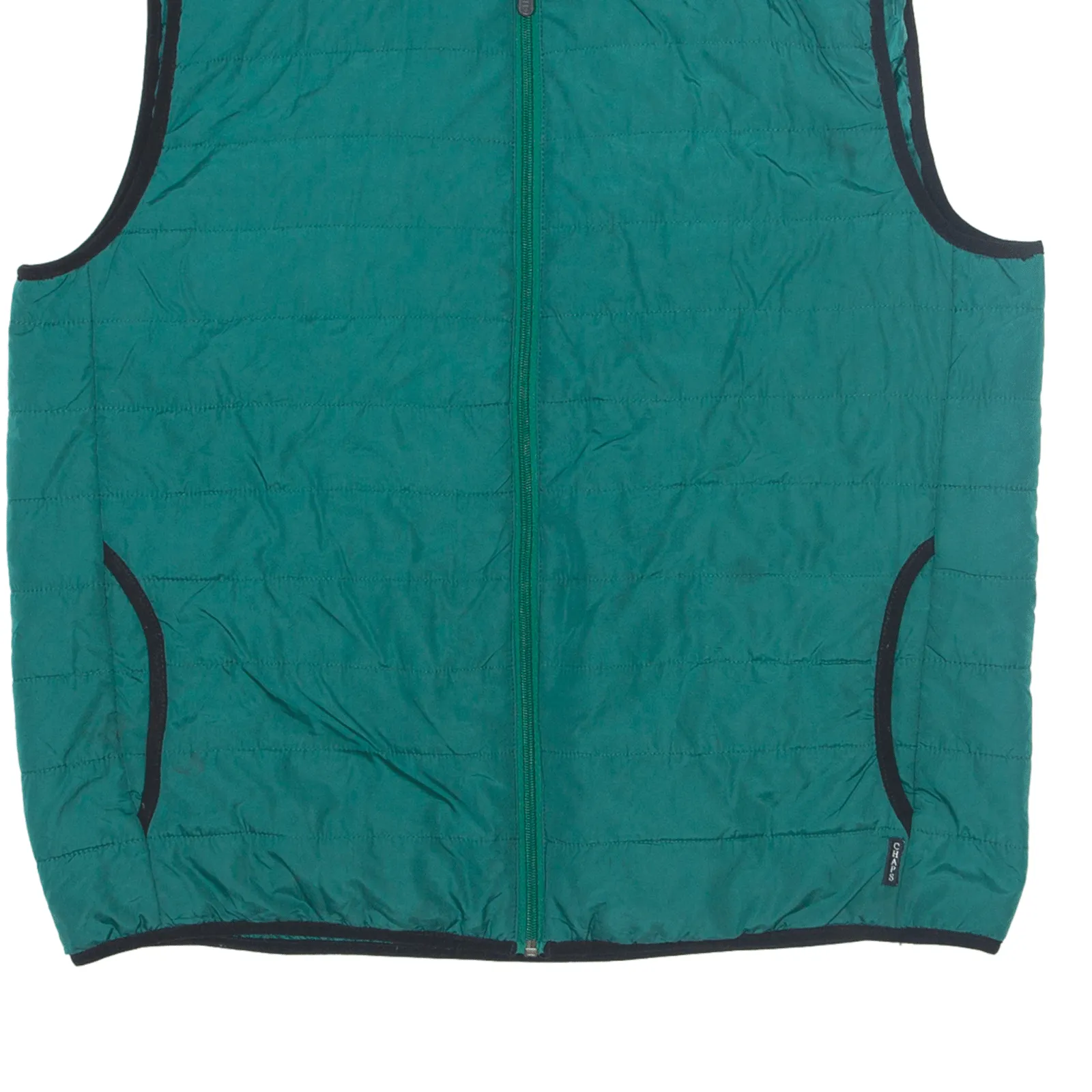 CHAPS Insulated Puffer Gilet Green 90s Mens L
