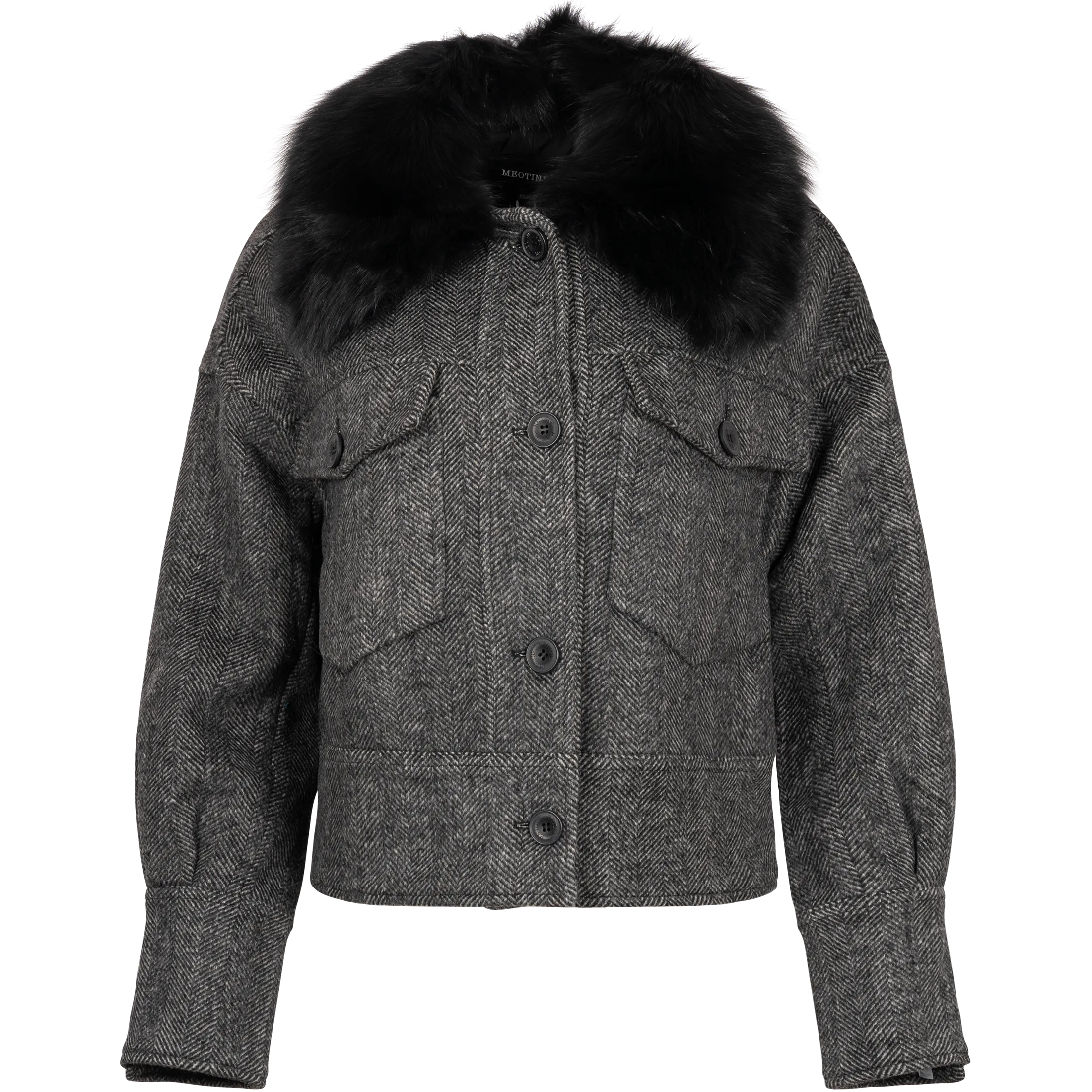 Charlie Jacket - Twill Black/Grey