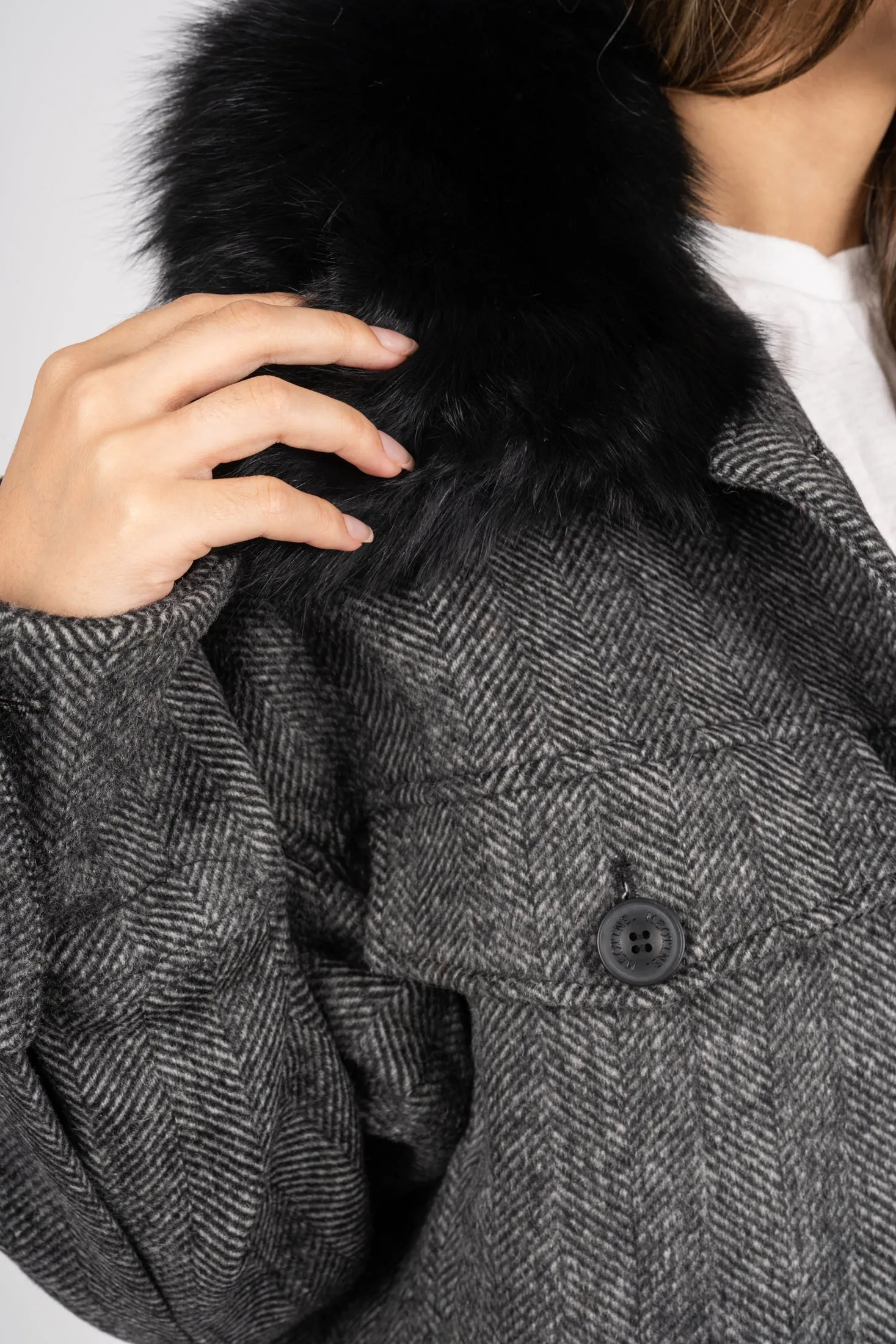 Charlie Jacket - Twill Black/Grey