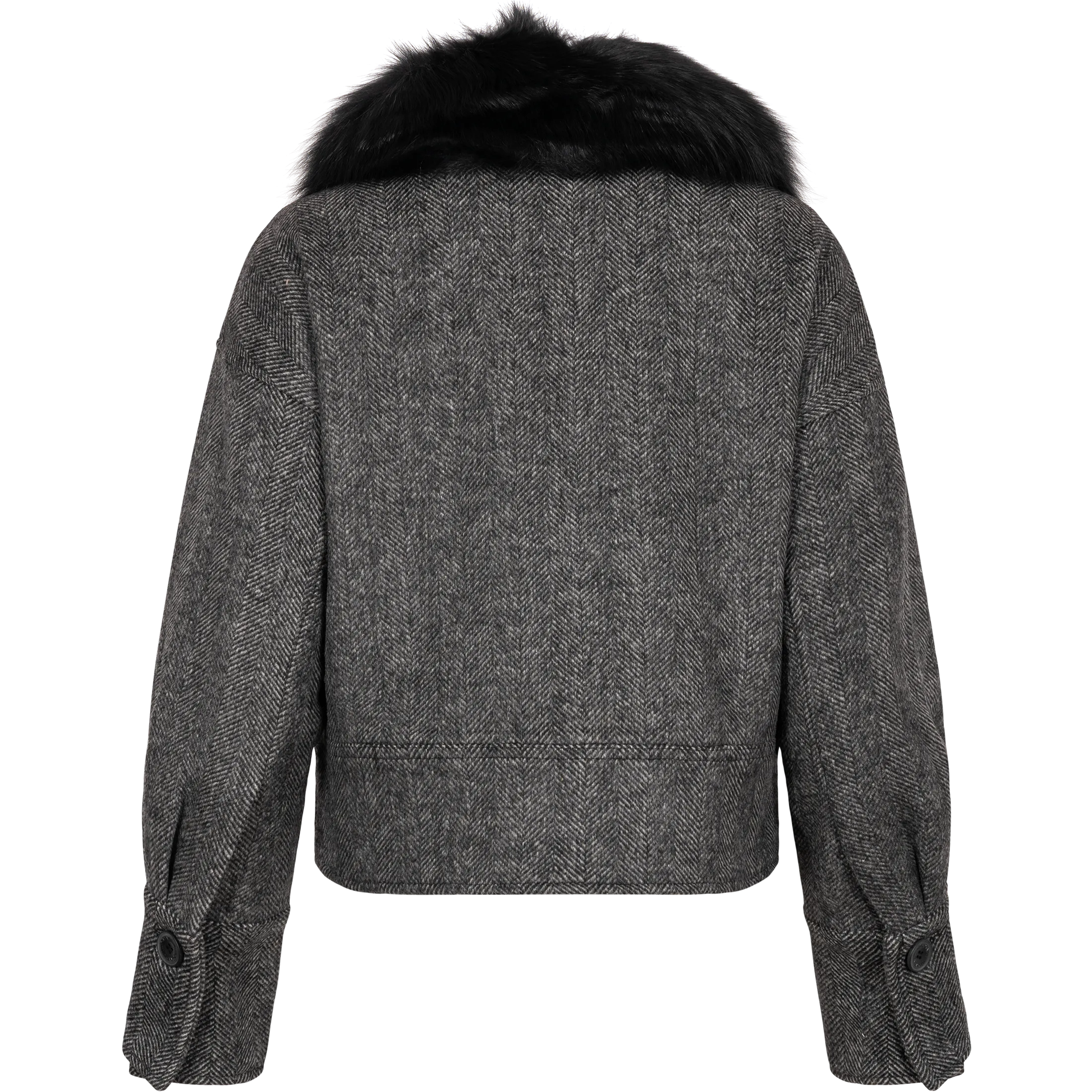 Charlie Jacket - Twill Black/Grey