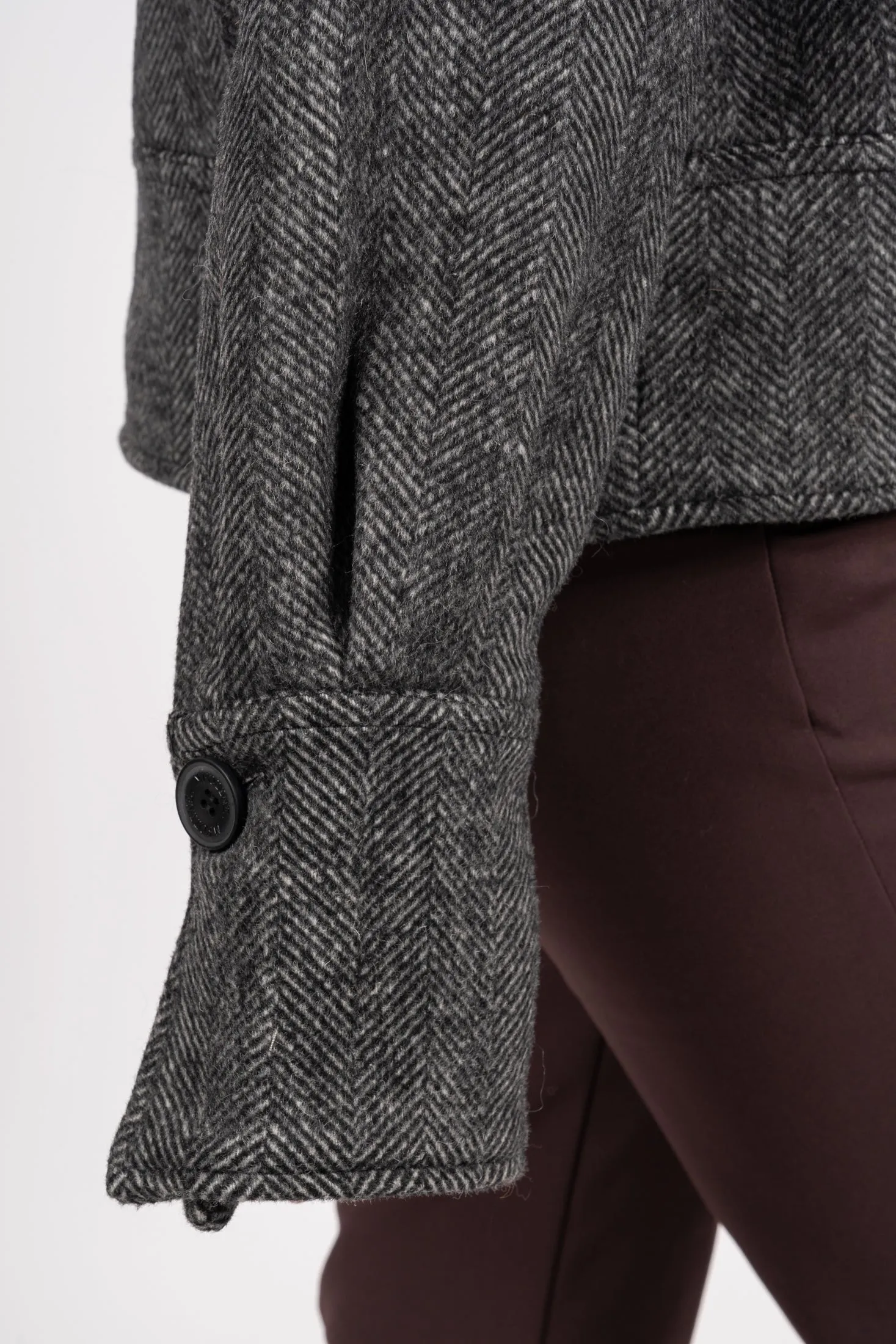 Charlie Jacket - Twill Black/Grey