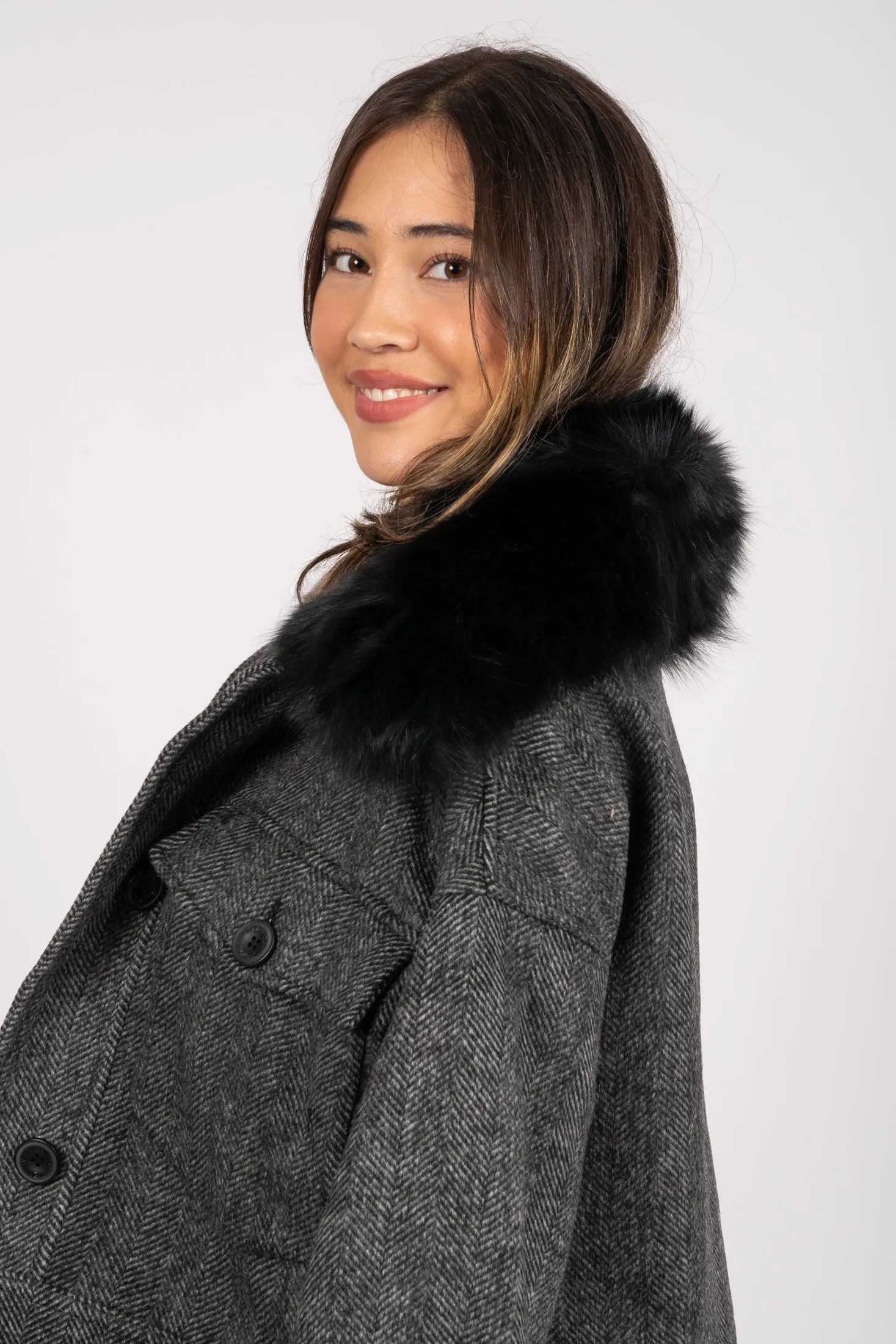 Charlie Jacket - Twill Black/Grey