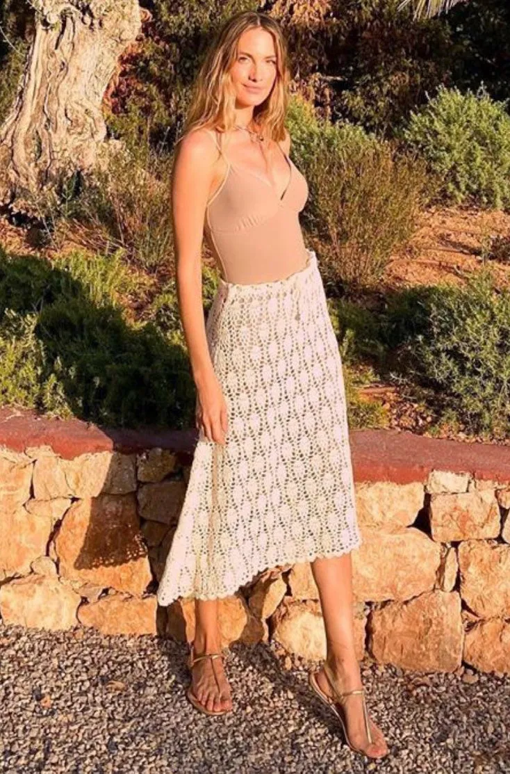 Crochet Midi Skirt or Strapless Dress