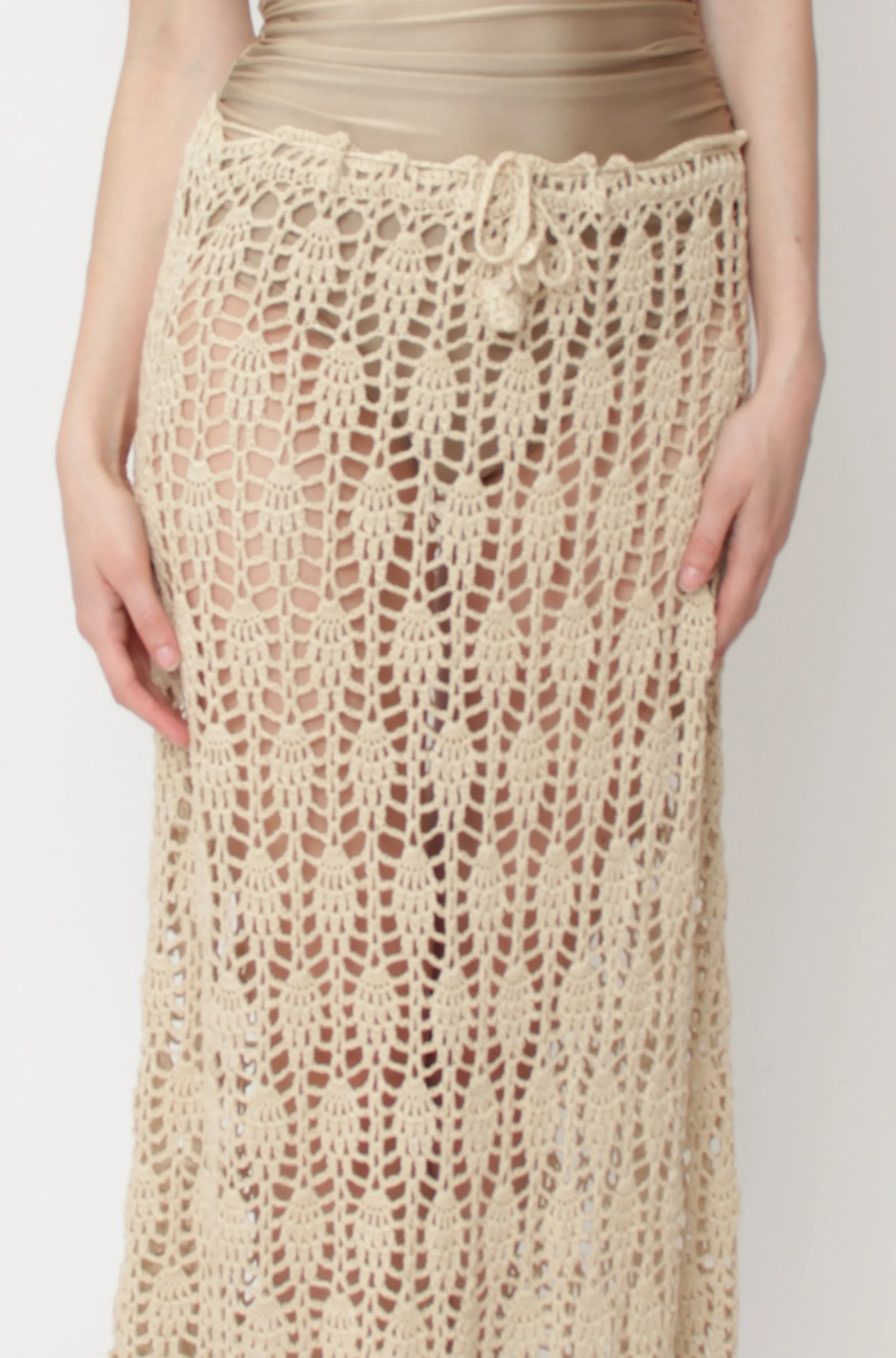 Crochet Midi Skirt or Strapless Dress