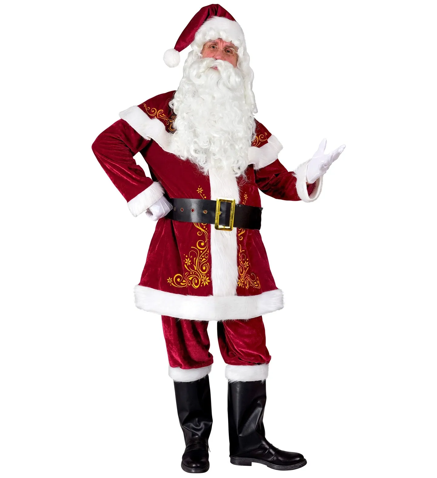 Deluxe Traditional Santa Claus Suit Costume
