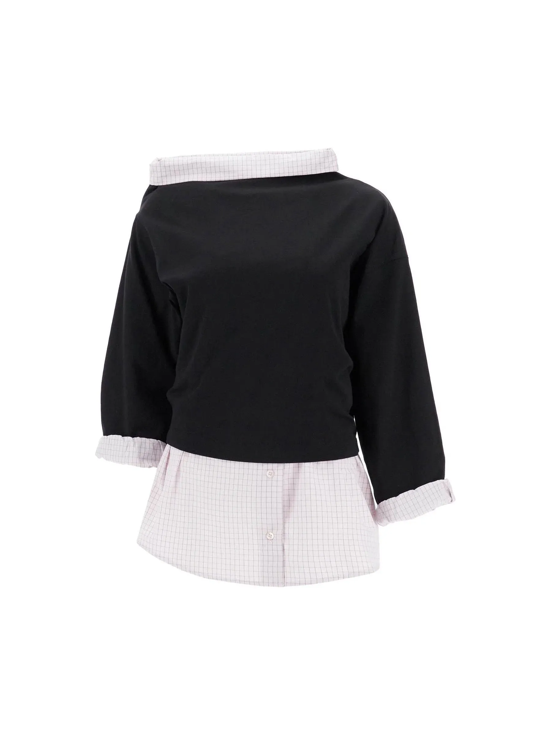 Double-layer Hybrid Top - Women's Blouse