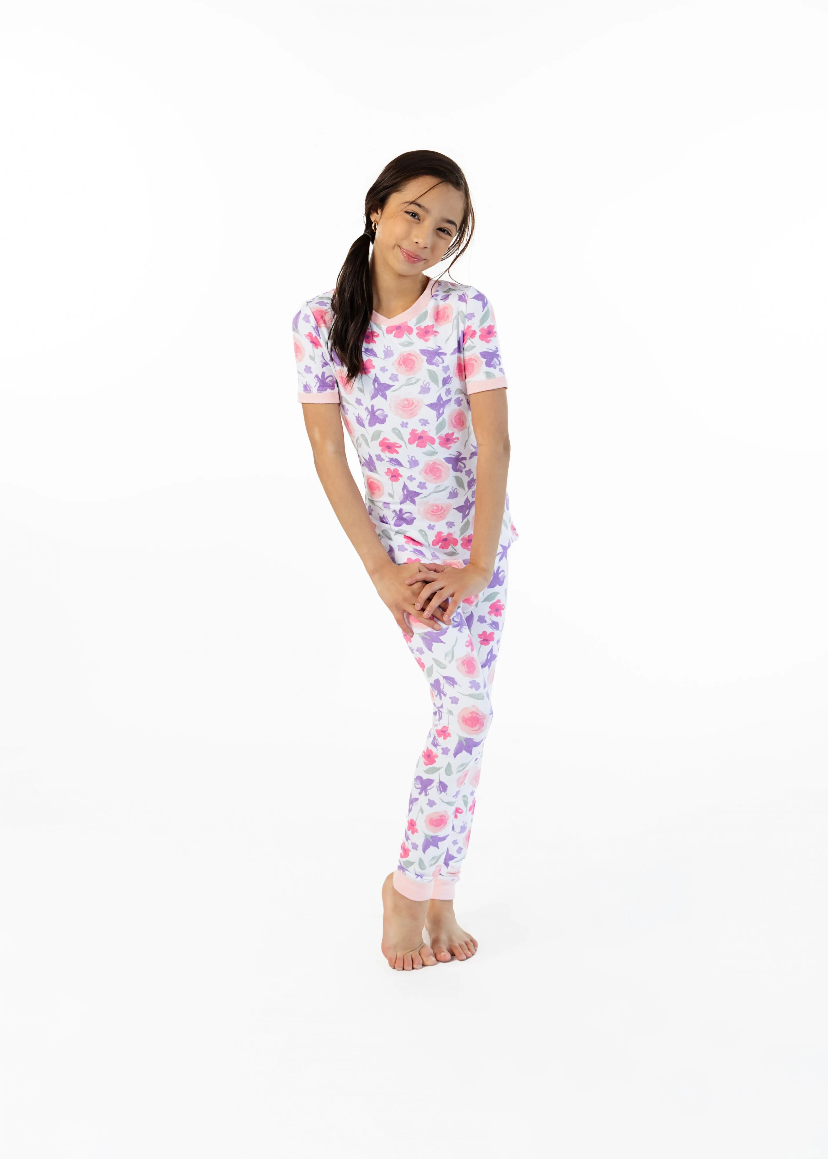 Girls Country Blooms Snug Fit 2-Piece Pajama Sleep Set