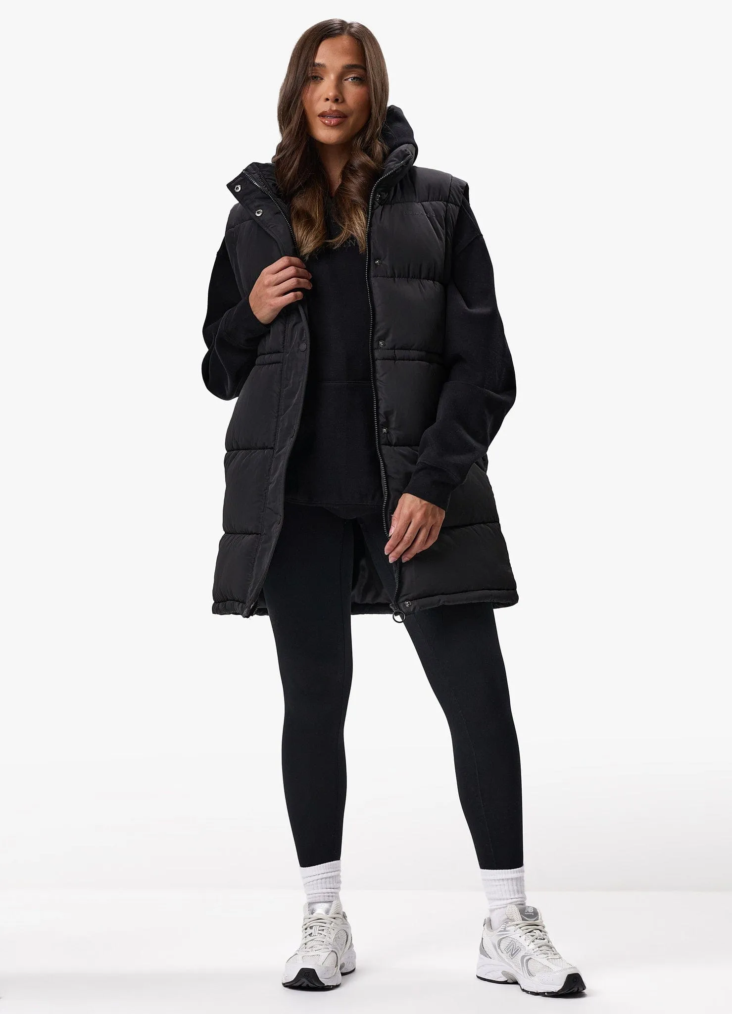 Gym King Longline Gilet - Black