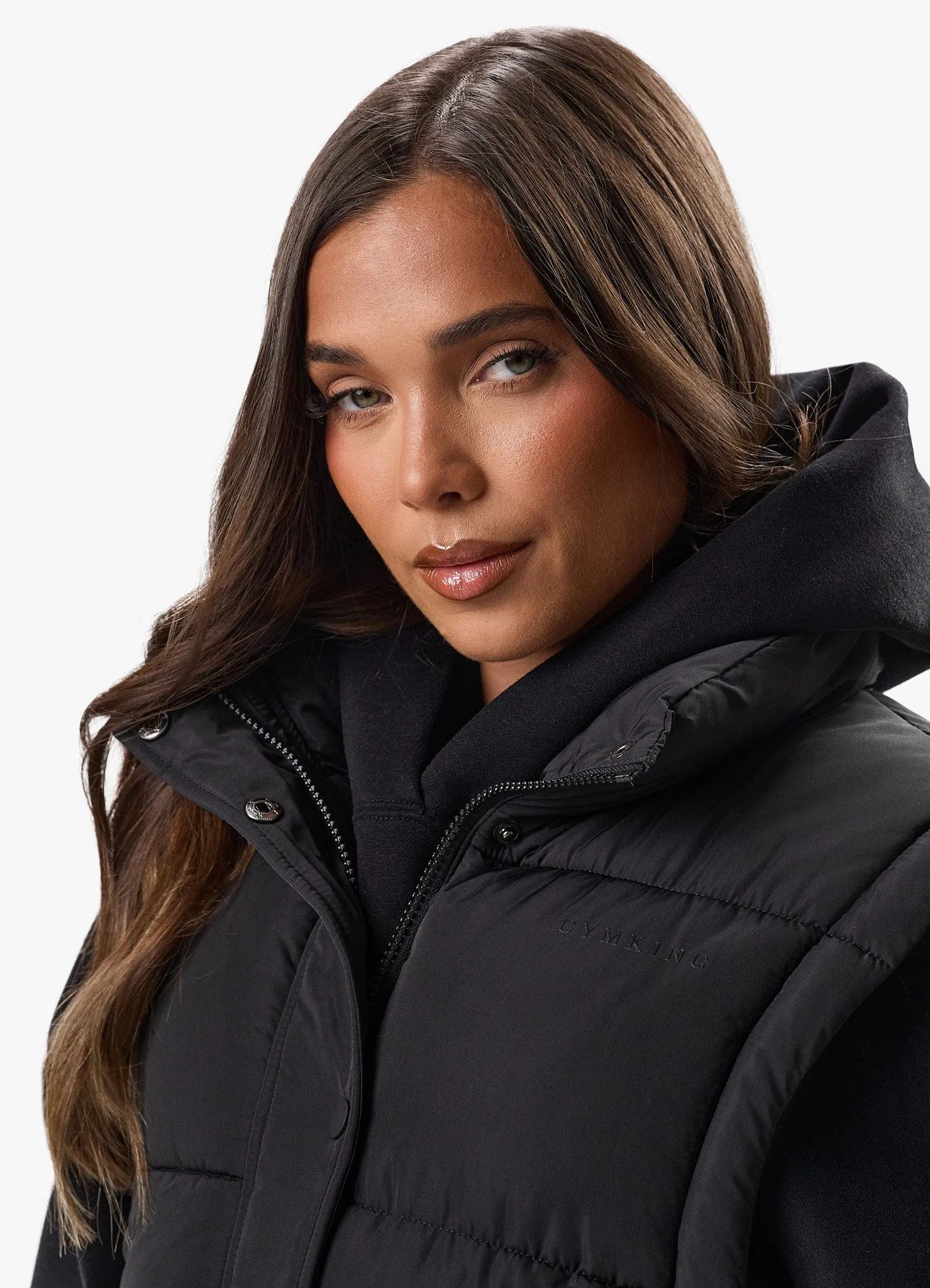 Gym King Longline Gilet - Black