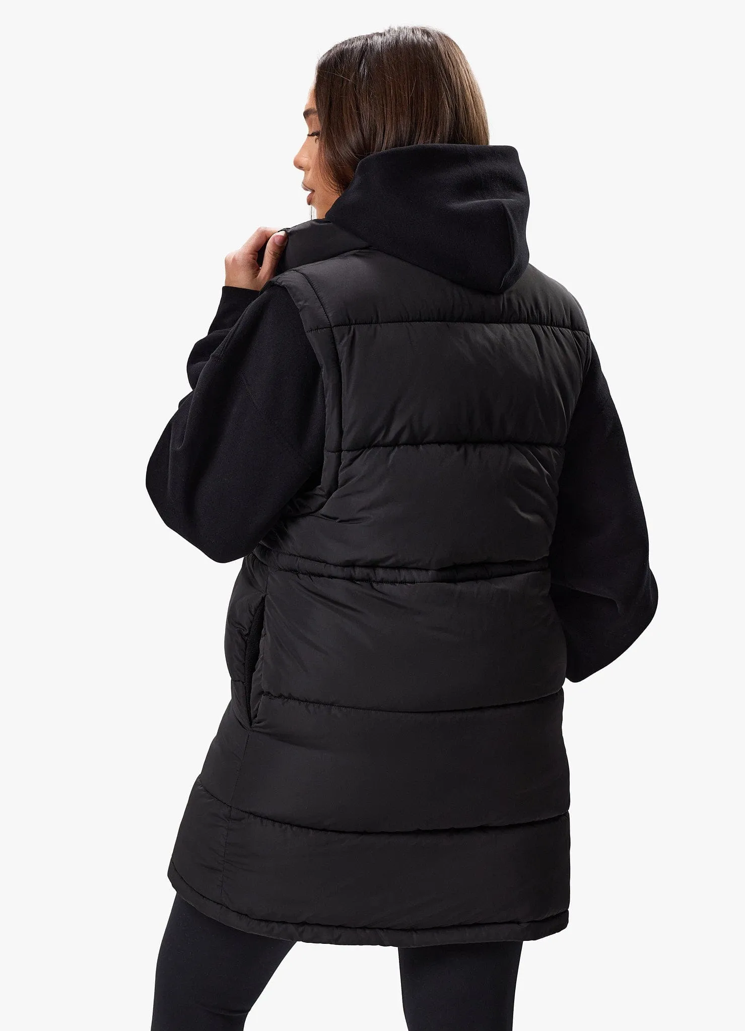 Gym King Longline Gilet - Black