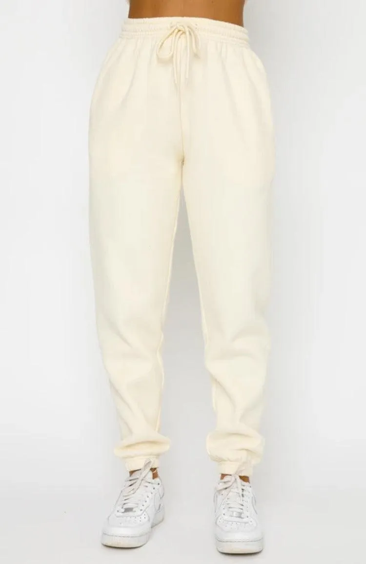 Ladies Solid Color Hoodie and Pants Sets 211021A