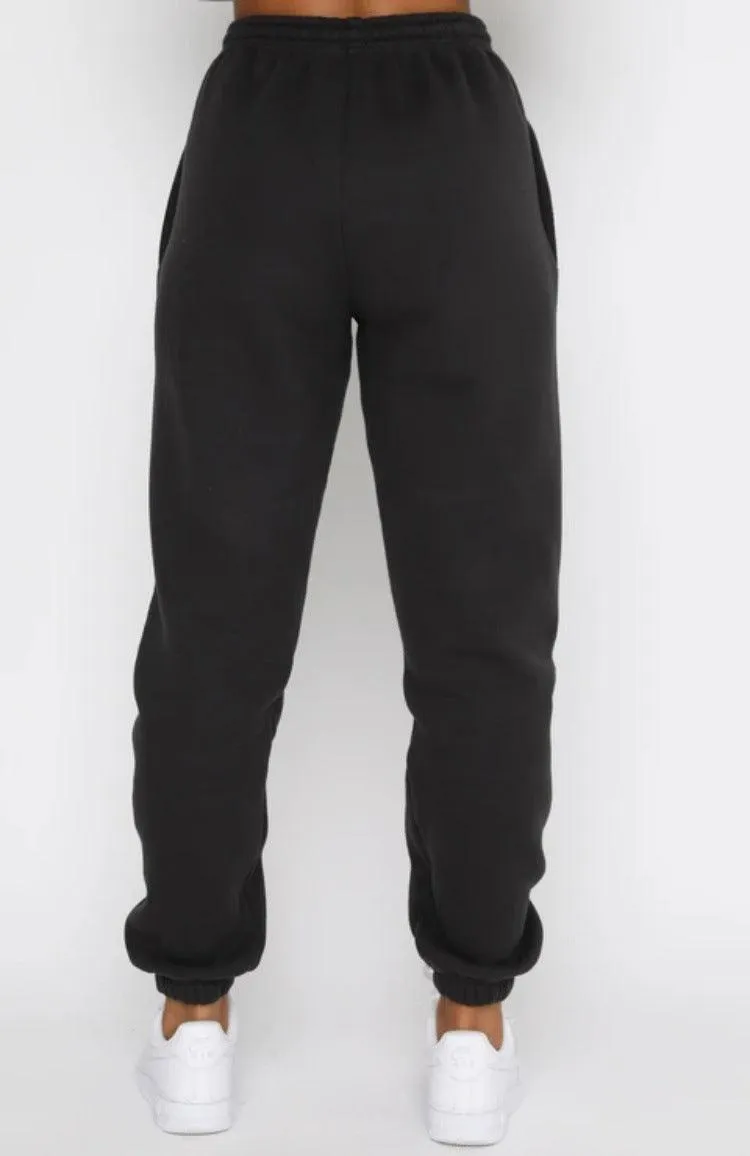 Ladies Solid Color Hoodie and Pants Sets 211021A