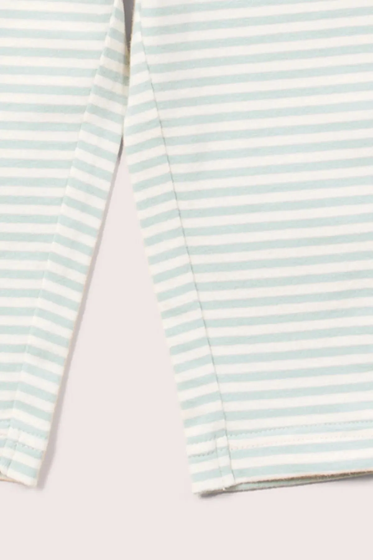 Little Green Radicals Blue Stripe Leggings - Powder Blue Stripe
