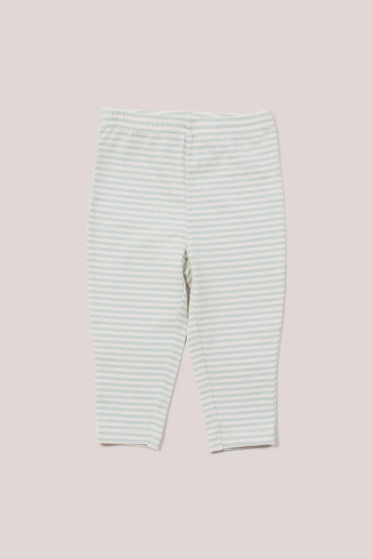 Little Green Radicals Blue Stripe Leggings - Powder Blue Stripe