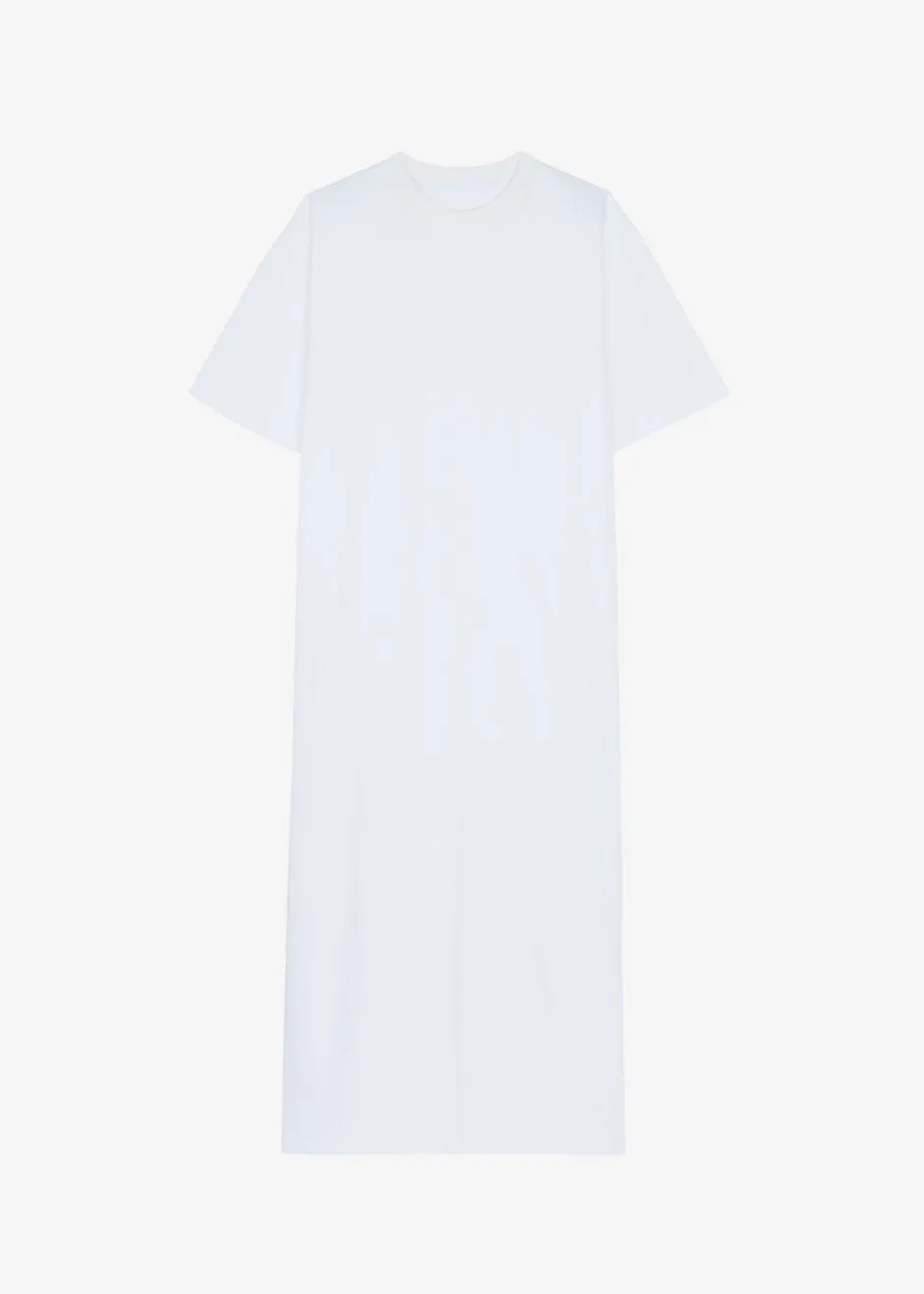 Lou Oversized Tee Dress - Optic White