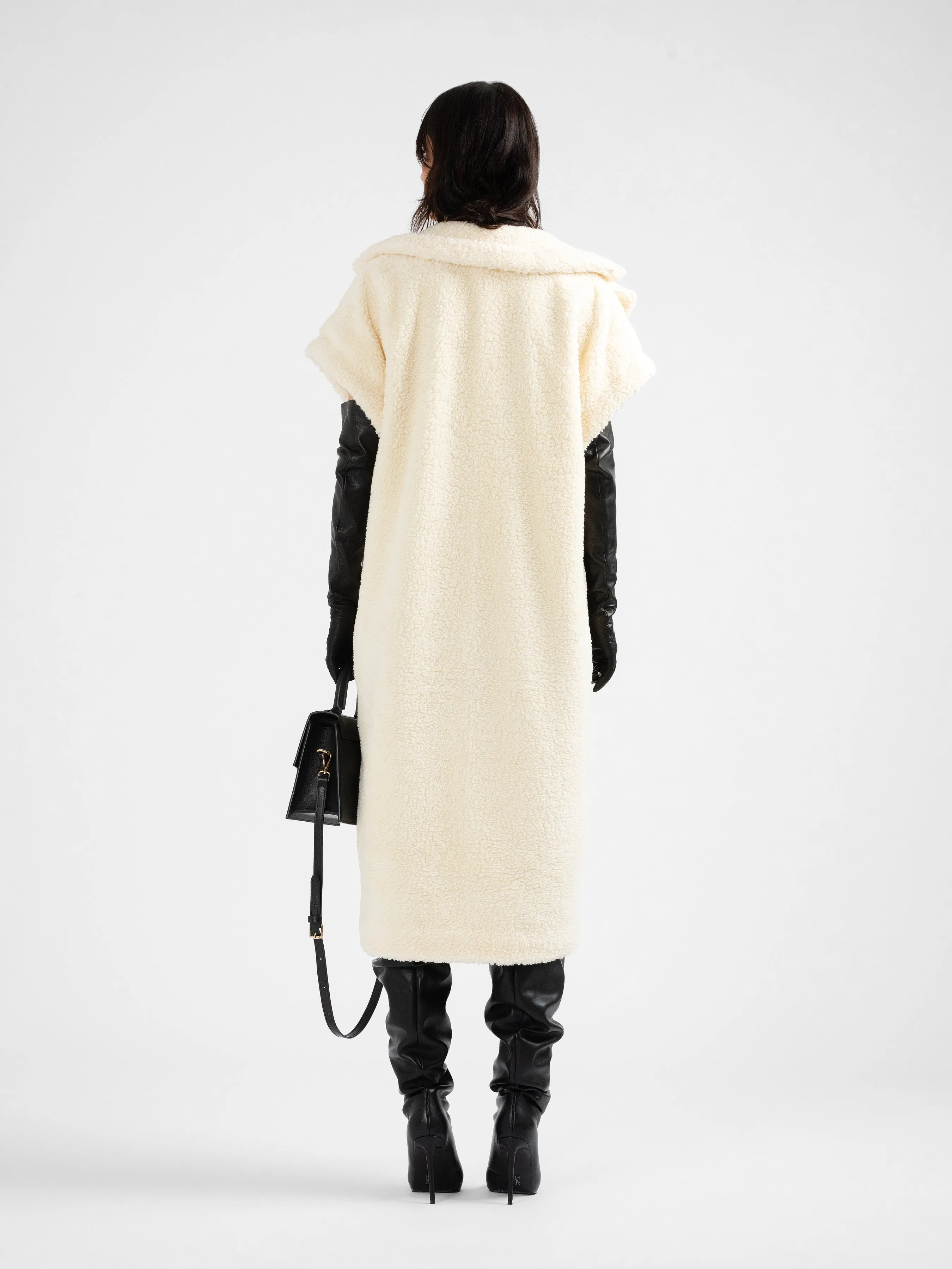 MARTIN vegan shearling gilet