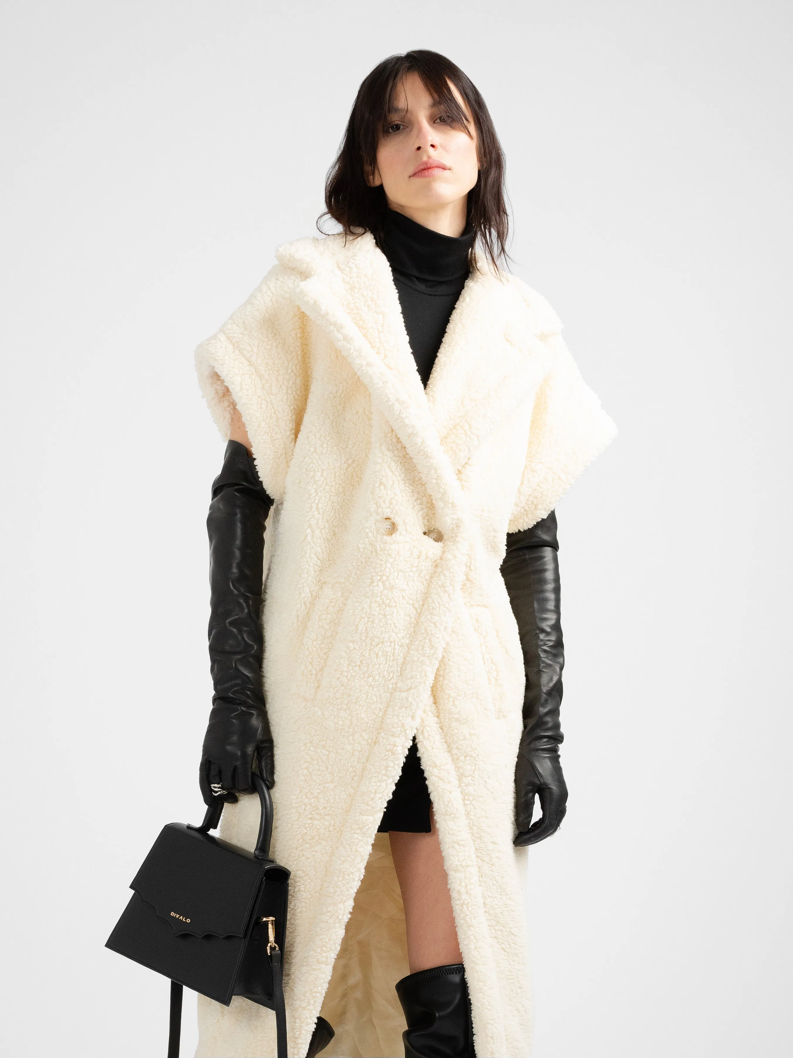 MARTIN vegan shearling gilet