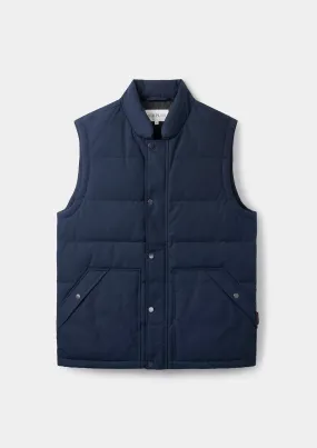 Navy Ventile Organic Cotton Down Gilet