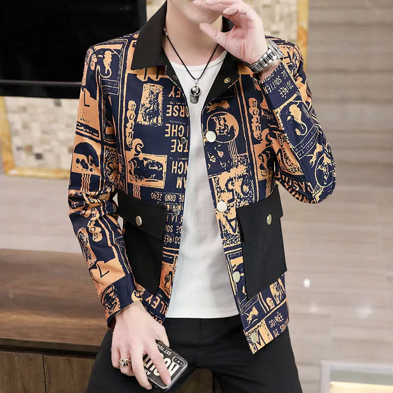 Two-Toned Vintage Print Style Jacket