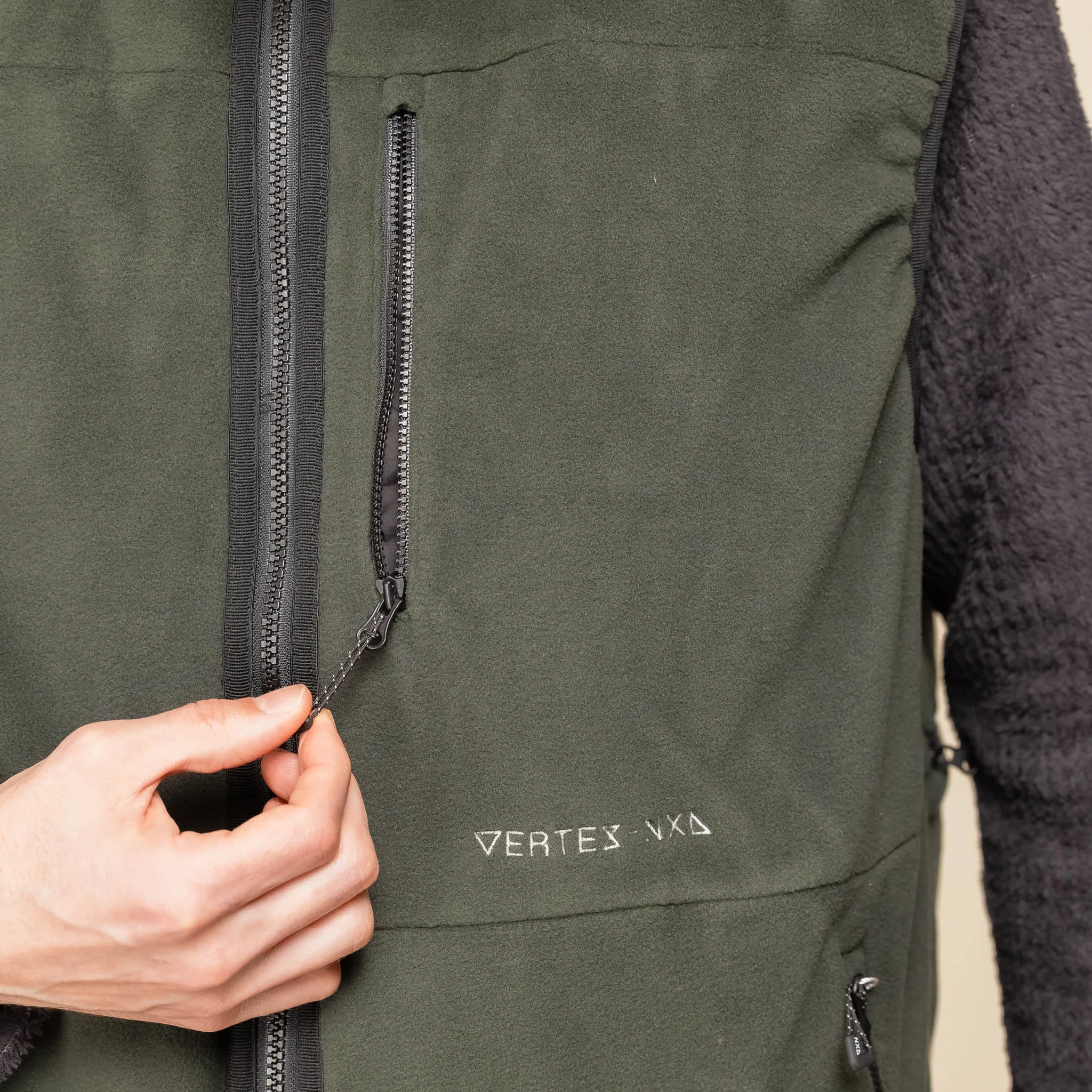 Vertex-NXL - Polartec Reversible Gilet Vest - Green / Black