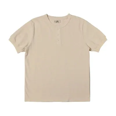 Vintage Style Men's Henley Short Sleeves Cotton Tee Shirts