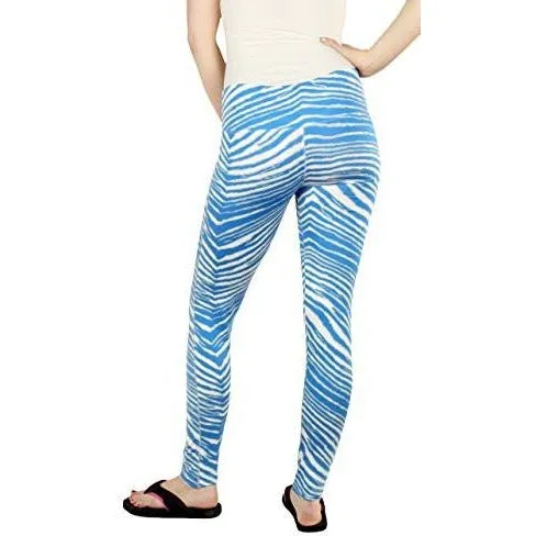 Zubaz NFL Women's Detroit Lions Team Color Tiger Print Leggings Pants